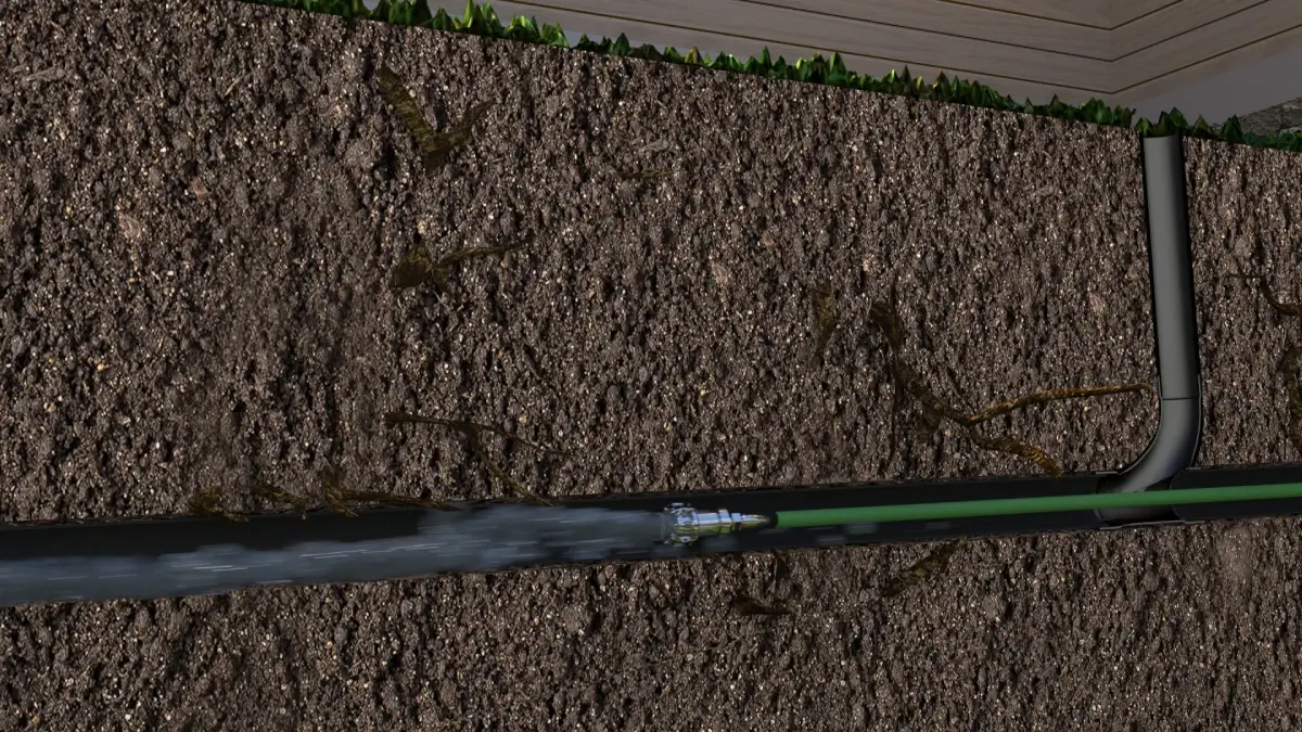 Pipe with cleaning tool